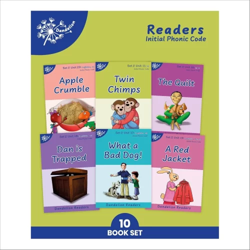DR 5 Dandelion Readers Units 11 - 20 (10 books) Set 2 ' Chips for Lunch' decodable