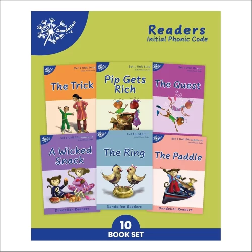 DR 4 Dandelion Readers Units 11 - 20 (10 books) Set 1 'Pip Gets Rich' decodable