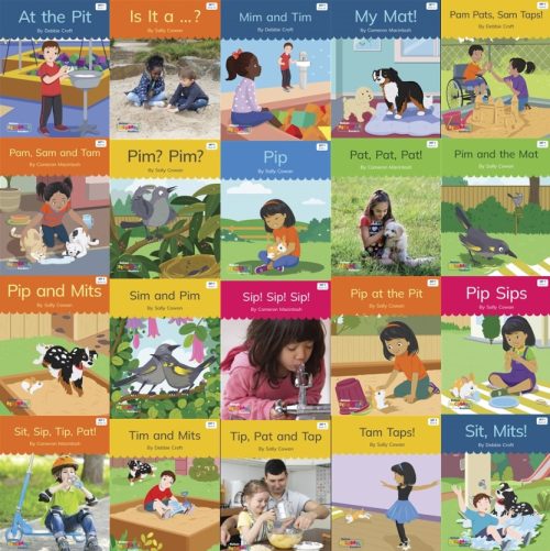 Nelson Decodable Readers Set 1 | Sound focus: m s a p i t