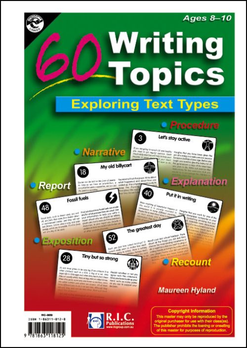 60 Writing Topics Middle