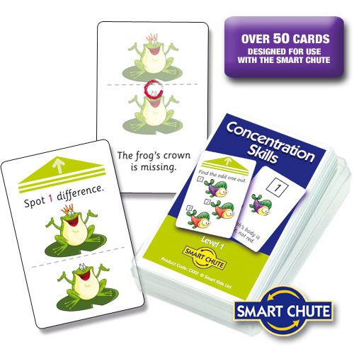 Chute Cards Concentration Skills Level 1