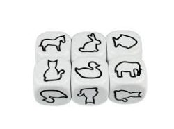 Dice Animal Shapes 22mm
