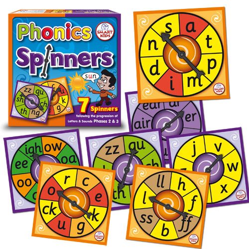 Phonics Spinners Phase 2 & 3 Letters and Sounds