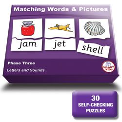 Matching Words and Pictures Phase Three (more cvc) Letters & Sounds
