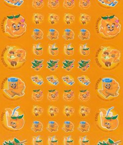 SS1006 Scratch n Sniff Mandarin Stickers